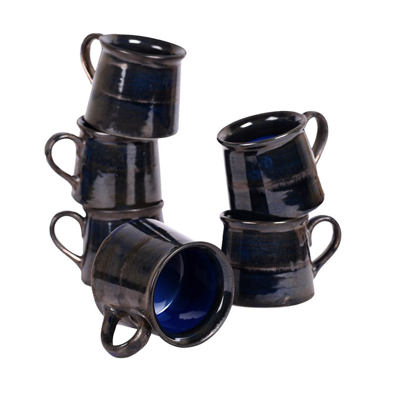 Buy Maitreyi Ceramic Cup (150 ML) - Set of Six Mugs from Vaaree