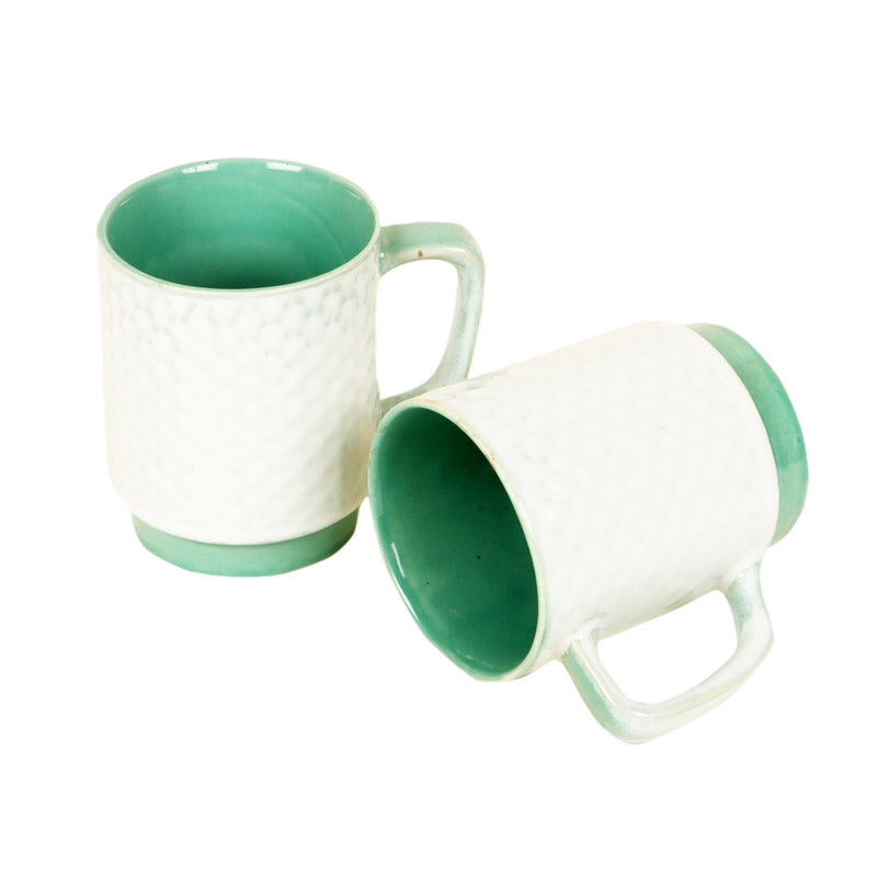 Buy Rabeea Ceramic Cup (150 ML) - Set of Six Mugs from Vaaree