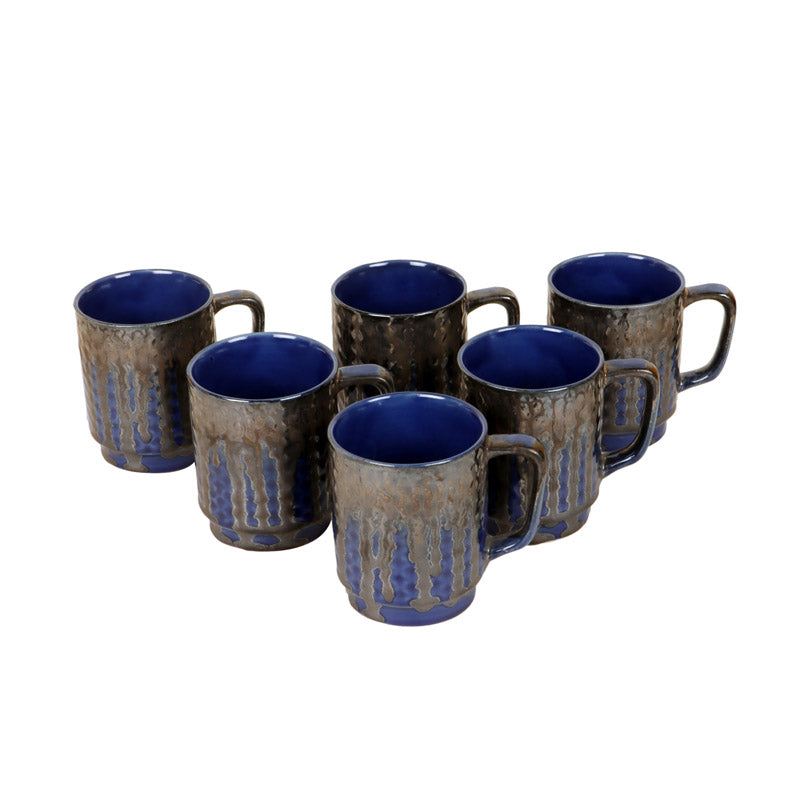 Buy Rachele Ceramic Cup (150 ML) - Set of Six Mugs from Vaaree