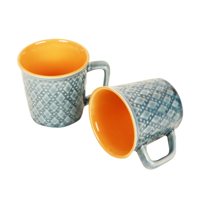 Buy Radha Ceramic Cup (150 ML) - Set of Six Mugs from Vaaree