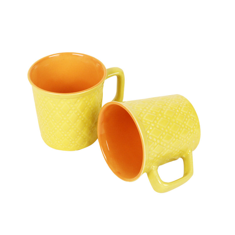 Buy Rabeeha Ceramic Cup (150 ML) - Set of Six Mugs from Vaaree