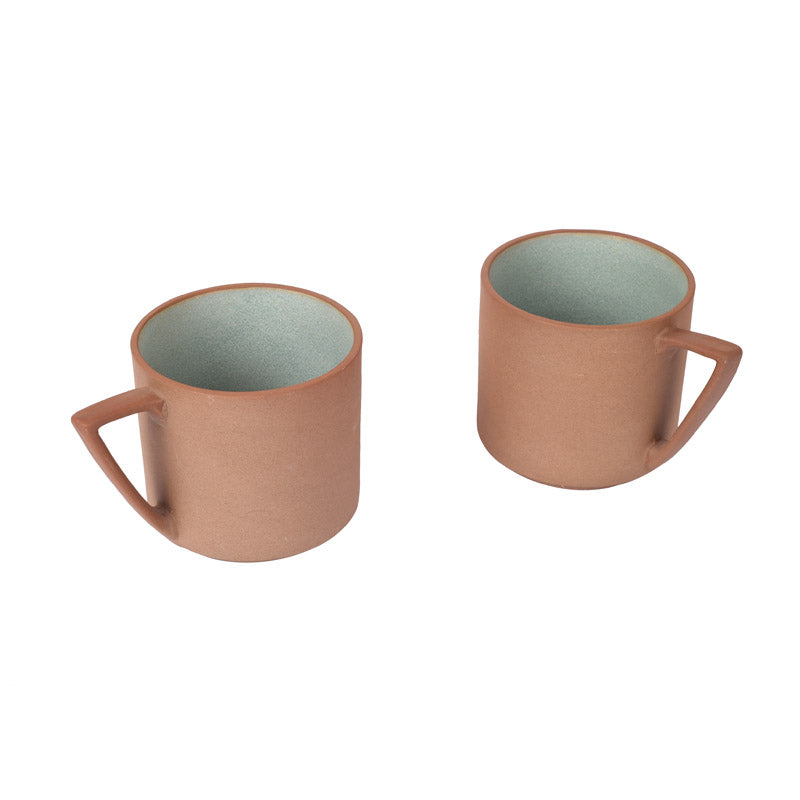 Buy Richa Ceramic Mug (150 ML) - Set of Two Tea Cup & Saucer from Vaaree