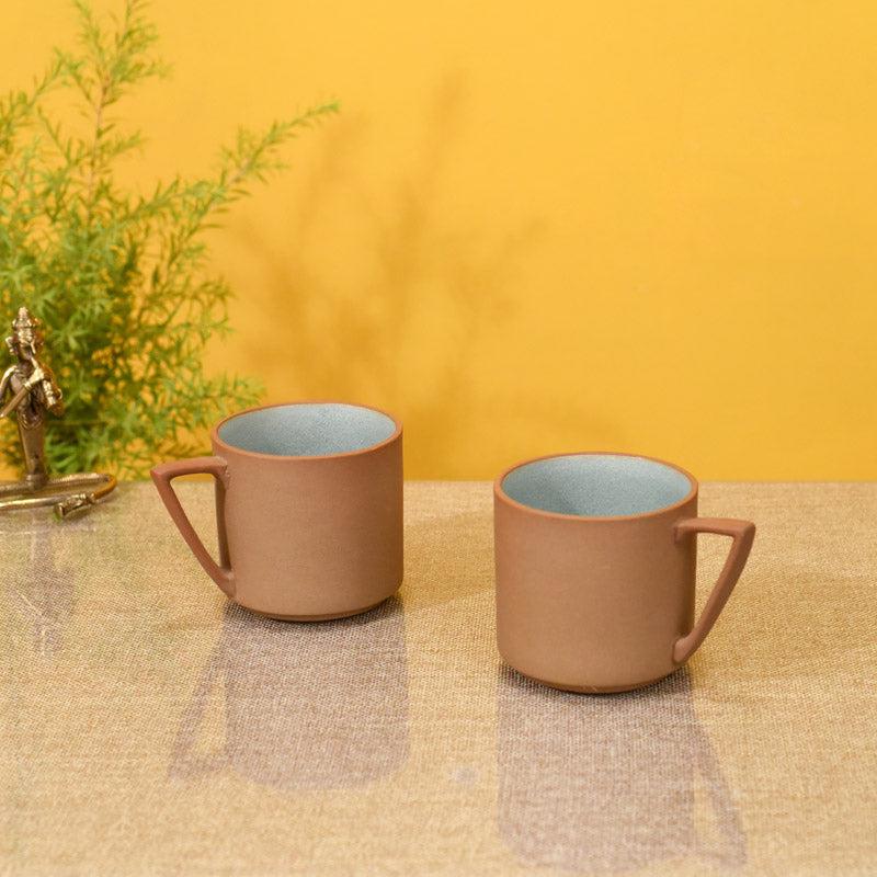 Buy Richa Ceramic Mug (150 ML) - Set of Two Tea Cup & Saucer from Vaaree