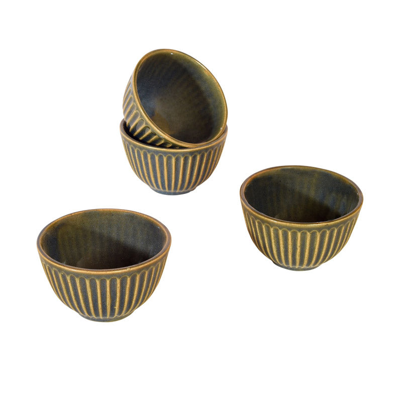 Buy Melna Ceramic Serving Bowl (150 ML) - Set of Four Bowl from Vaaree