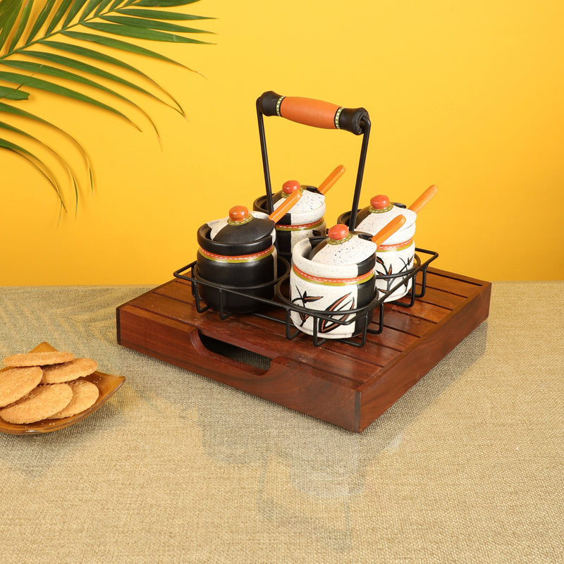 Jar - Achri Condiment Set - Five Piece set