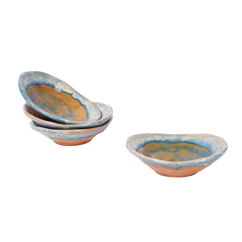 Buy Raveena Ceramic Serving Bowl (120 ML) - Set of Four Bowl from Vaaree