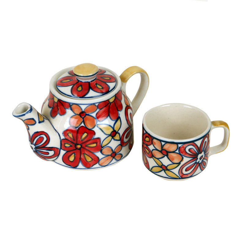 Buy Raga Kettle & Cup - Three Piece Set Mug & Tea Cup from Vaaree