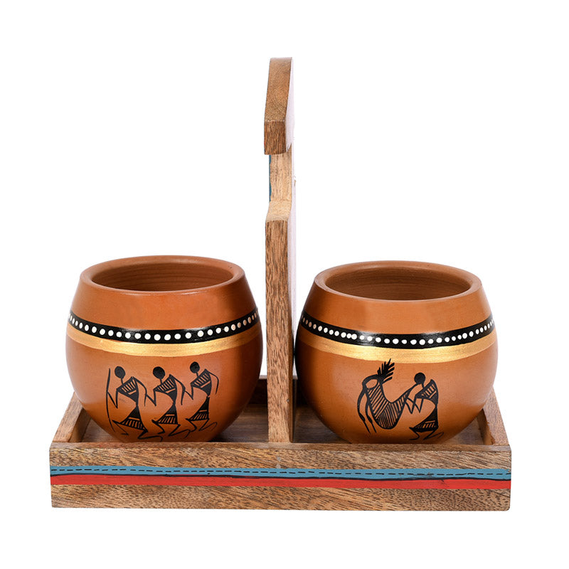 Buy Varshini Khulhad With Holder (150 ML) - Three Piece Set Mug & Tea Cup from Vaaree