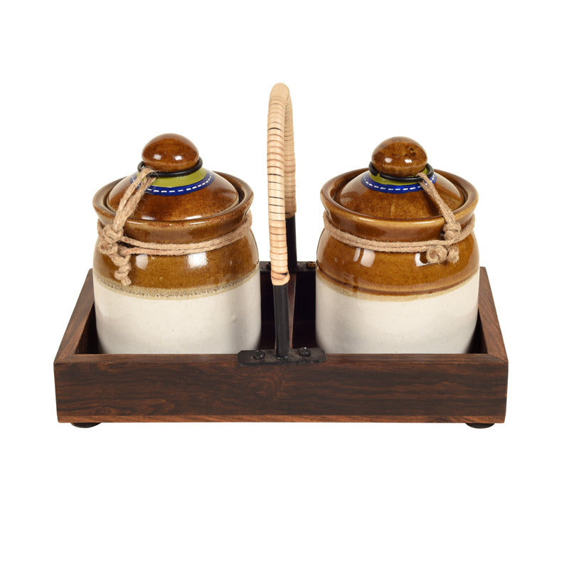 Jar - Adva Condiment Set - Three Piece Set