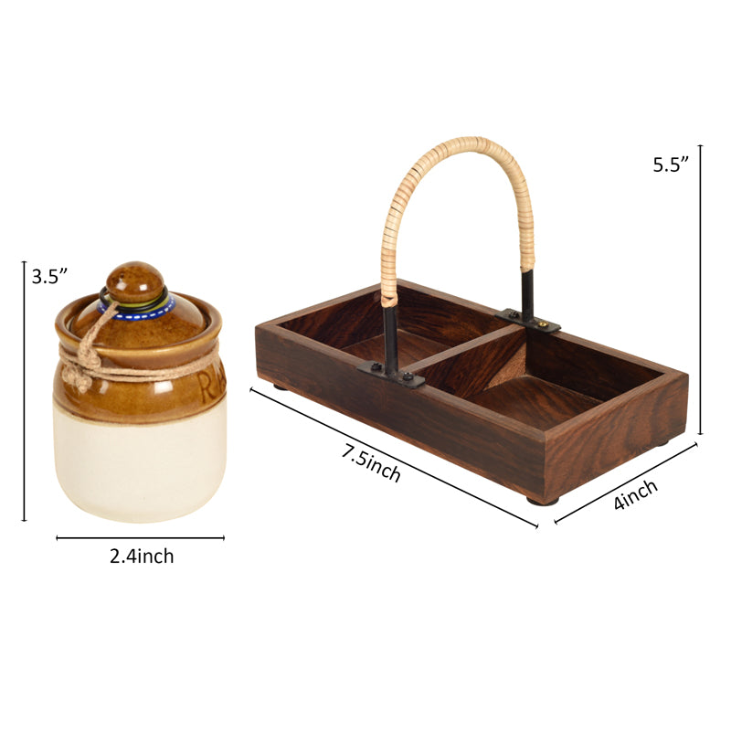 Jar - Adva Condiment Set - Three Piece Set