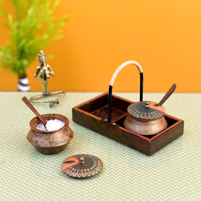 Jar - Myna Condiment Set - Three Piece Set