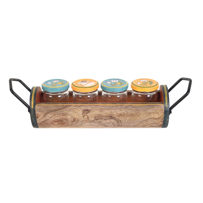 Jar - Pichwai Condiment Set - Five Piece Set