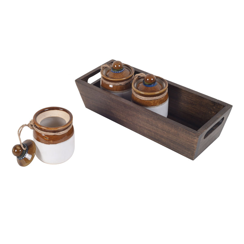 Jar - Smart Serve Condiment Set - Four Piece Set