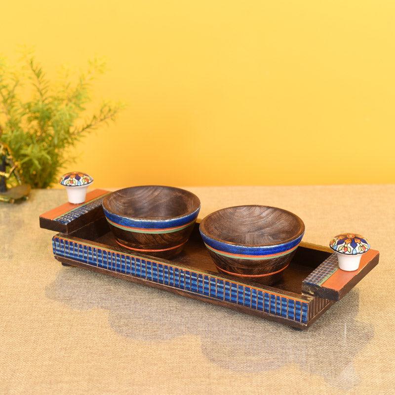 Buy Bumani Handcrafted Serving Bowl With Tray - Three Piece Set Mug & Tea Cup from Vaaree