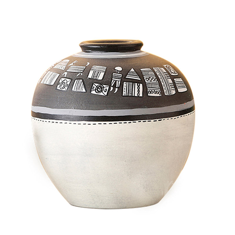 Buy Shumaylah Handcrafted Terracotta Vase Vase from Vaaree