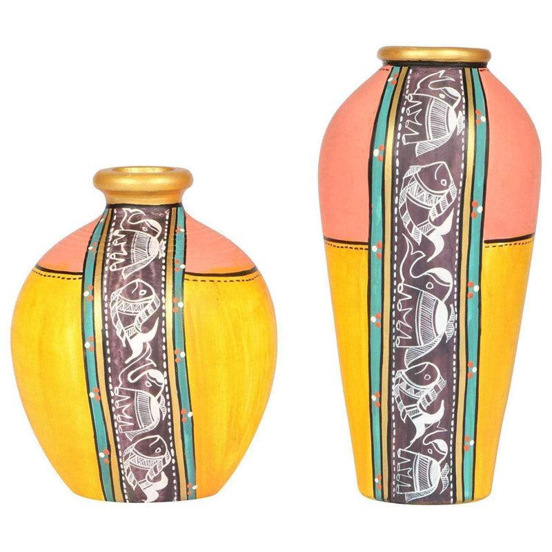 Buy Mei Terracotta Vase - Two Piece Set Vase from Vaaree