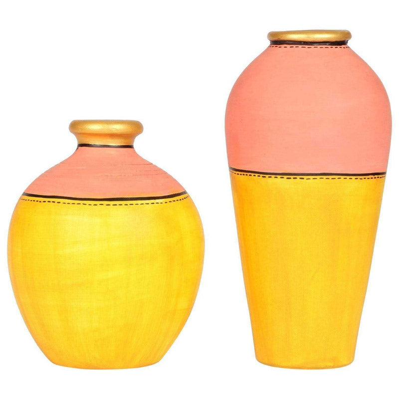 Buy Mei Terracotta Vase - Two Piece Set Vase from Vaaree