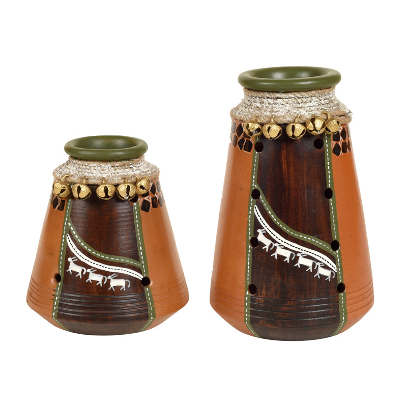 Vase - Anja Earthen Vase - Set Of Two