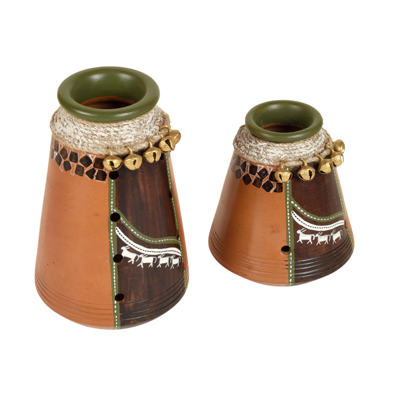 Vase - Anja Earthen Vase - Set Of Two