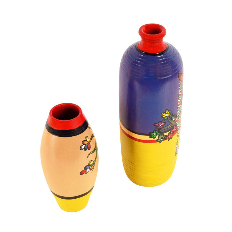 Buy Indrasuta Terracotta Vase - Two Piece Set Vase from Vaaree