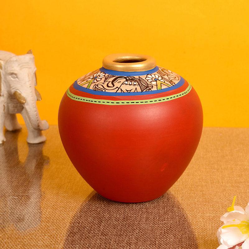 Buy Bhavya Terracotta Vase - Set of Two Vase from Vaaree