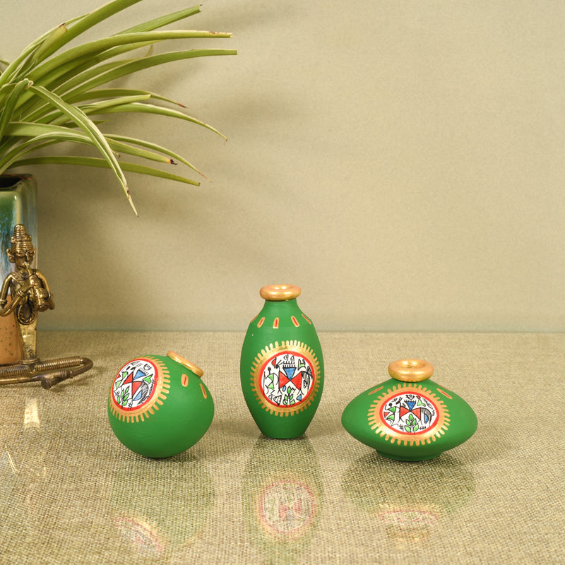 Vase - Enjora Handpainted Vase - Set Of Three