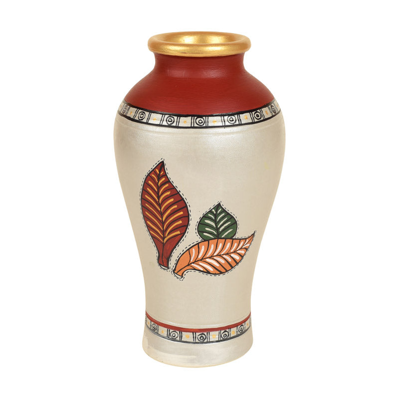 Buy Rabab Handpainted Terracotta Vase Vase from Vaaree