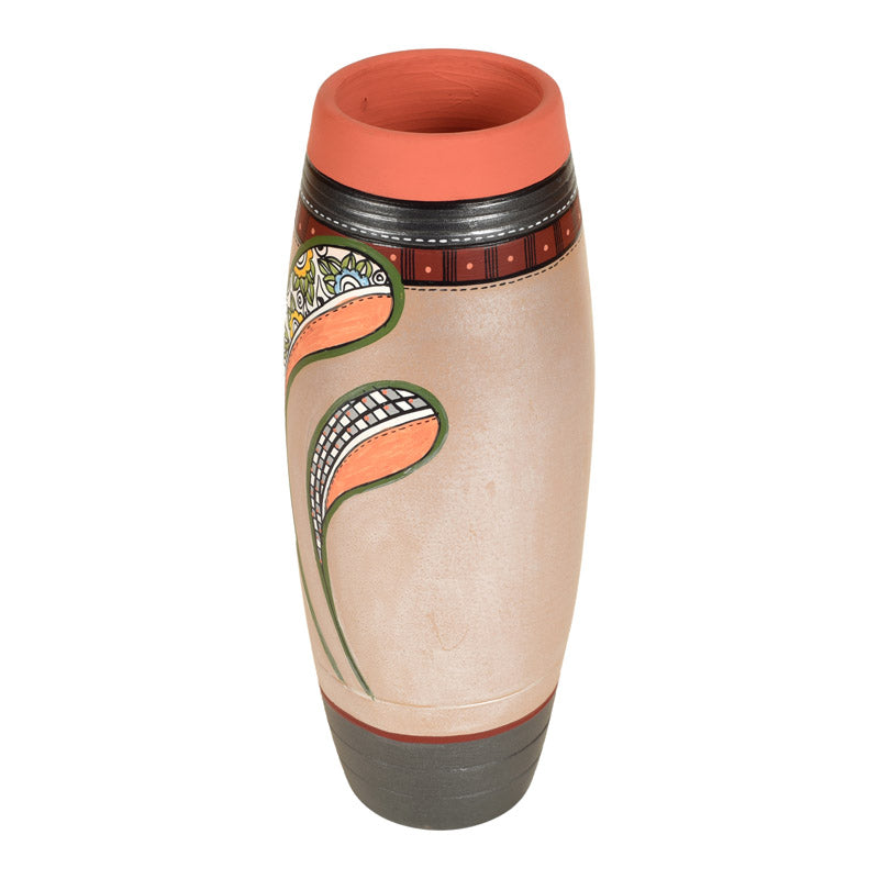 Buy Rachany Handpainted Terracotta Vase Vase from Vaaree