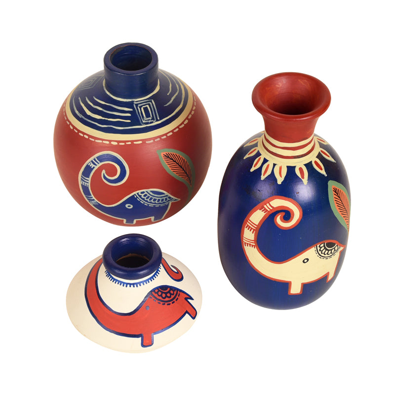 Vase - Rebo Elephant Vase - Set Of Three