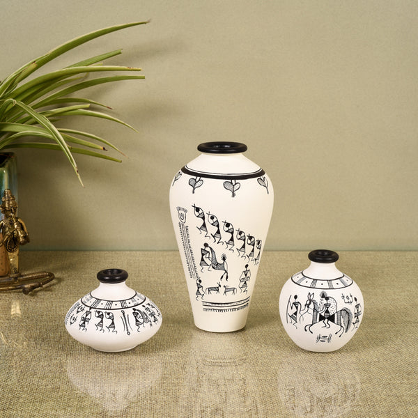 Vase - Mikasa Terracotta Vase - Set Of Three