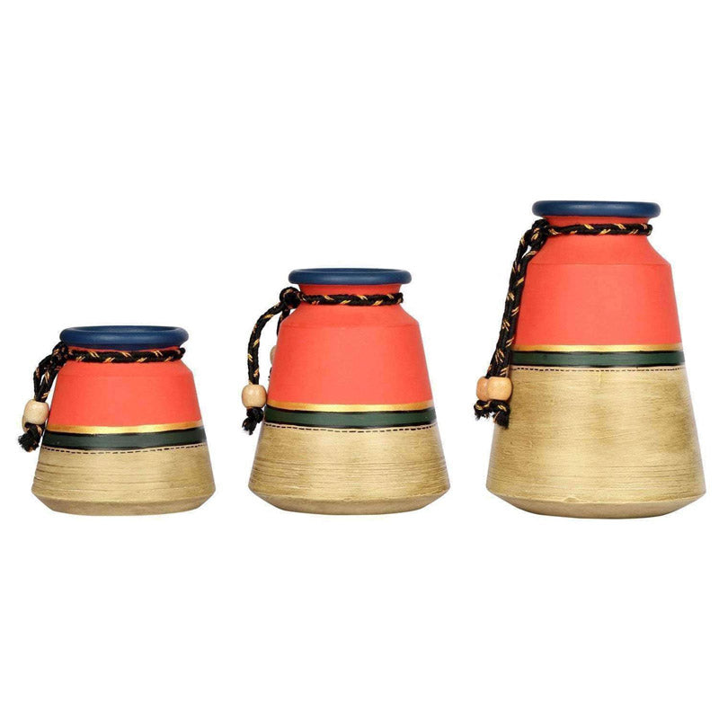 Buy Kaira Madhubani Vase - Three Piece Set Vase from Vaaree