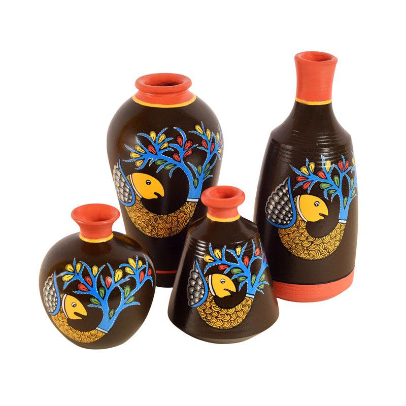 Buy Meluha Terracotta Vase - Four Piece Set Vase from Vaaree