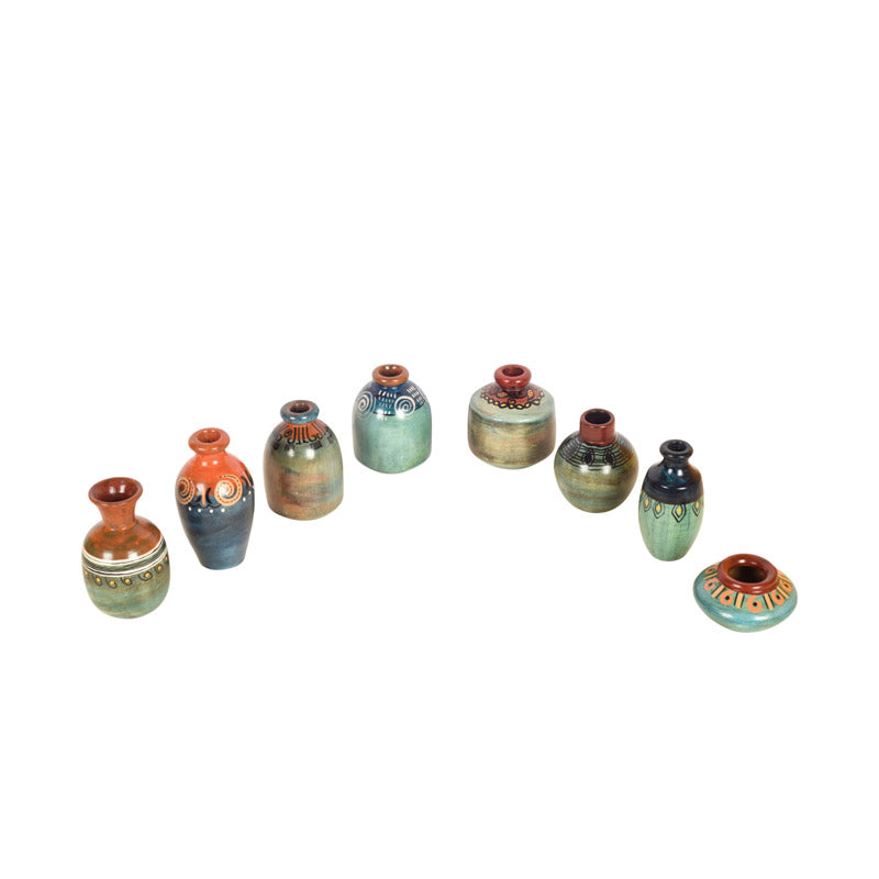 Buy Kosha Terracotta Vase - Set of Eight Vase from Vaaree