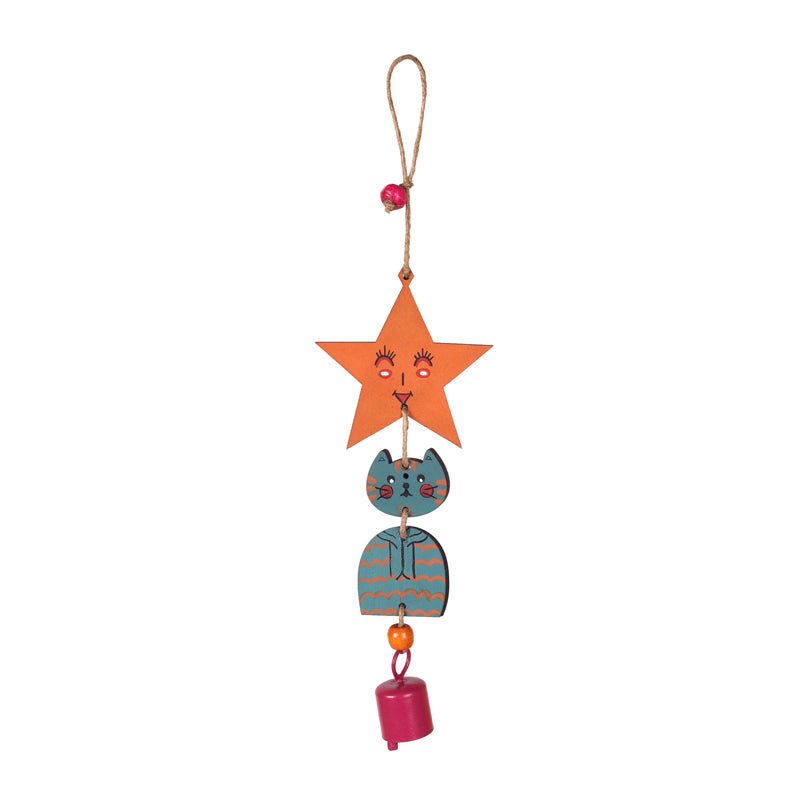 Buy Turquoise Kitty Windchime Windchimes from Vaaree