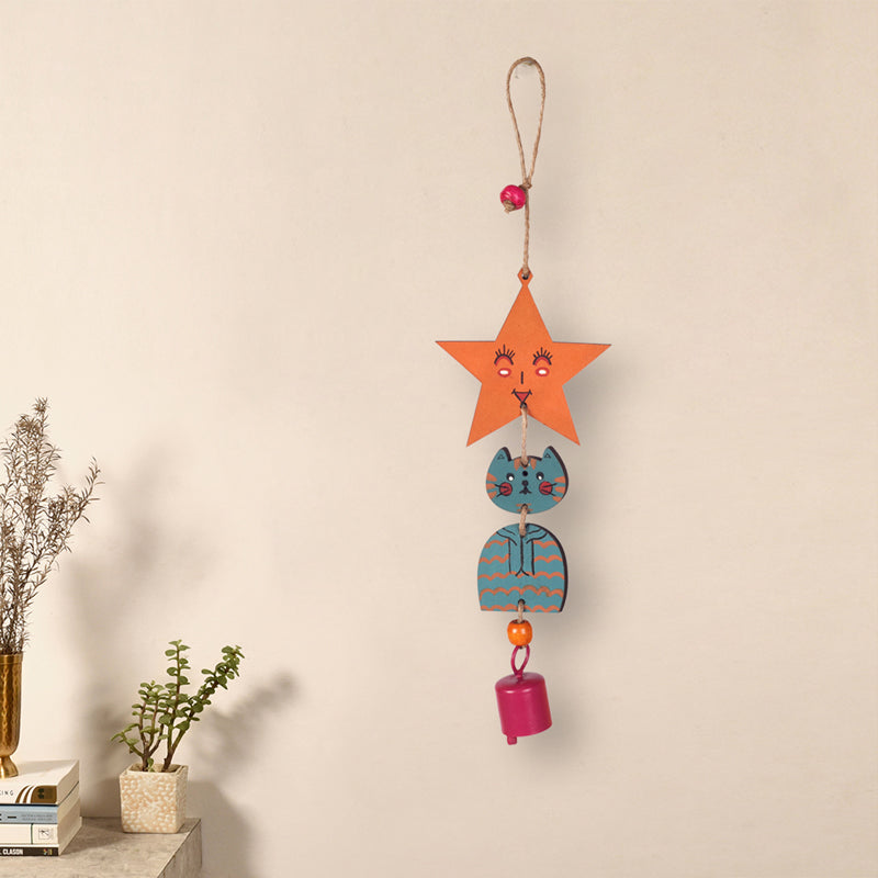 Buy Turquoise Kitty Windchime Windchimes from Vaaree