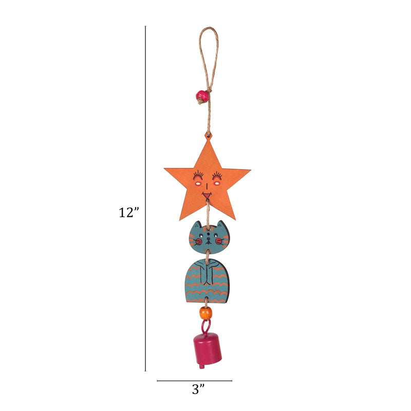 Buy Turquoise Kitty Windchime Windchimes from Vaaree