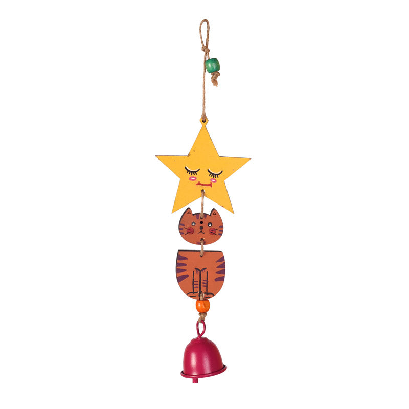 Buy Star Sight - Orange Windchime Windchimes from Vaaree