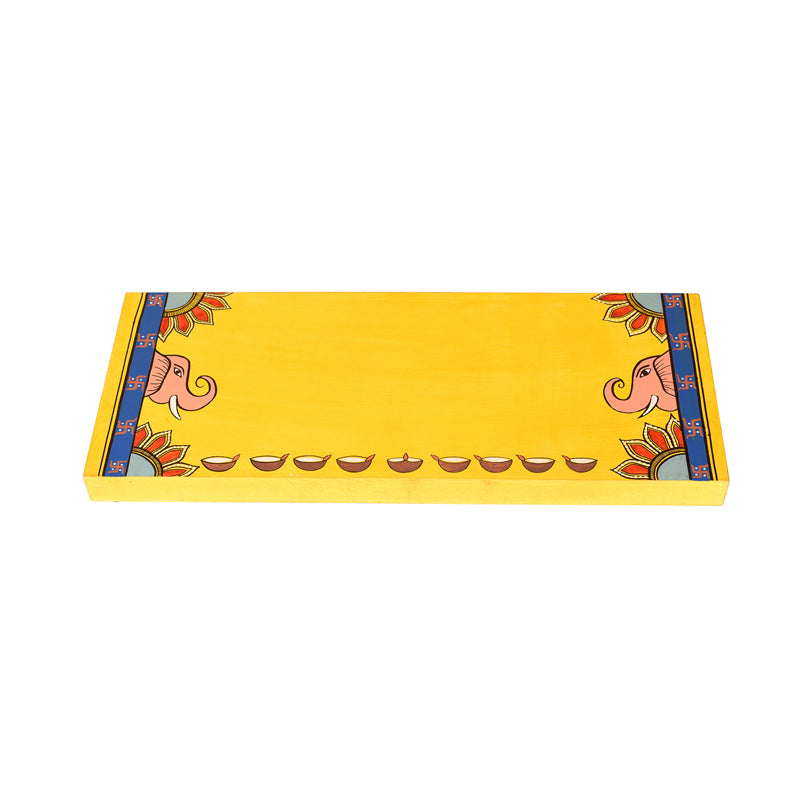 Buy Gajendra Yellow Pooja Chowki Pooja Chowki from Vaaree