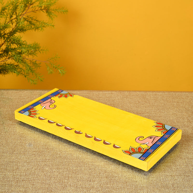 Buy Gajendra Yellow Pooja Chowki Pooja Chowki from Vaaree