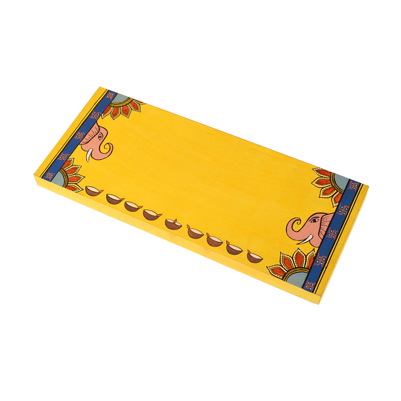 Buy Gajendra Yellow Pooja Chowki Pooja Chowki from Vaaree