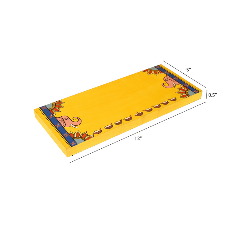 Buy Gajendra Yellow Pooja Chowki Pooja Chowki from Vaaree