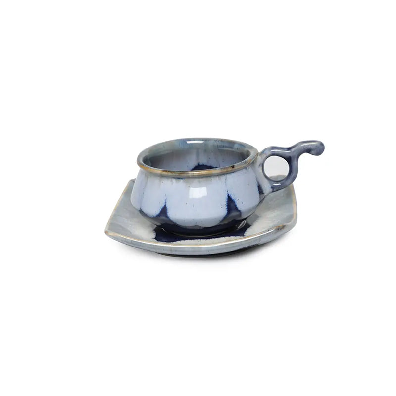 Buy Halmi Handmade Cup & Saucer - 240 ML Tea Cup & Saucer from Vaaree