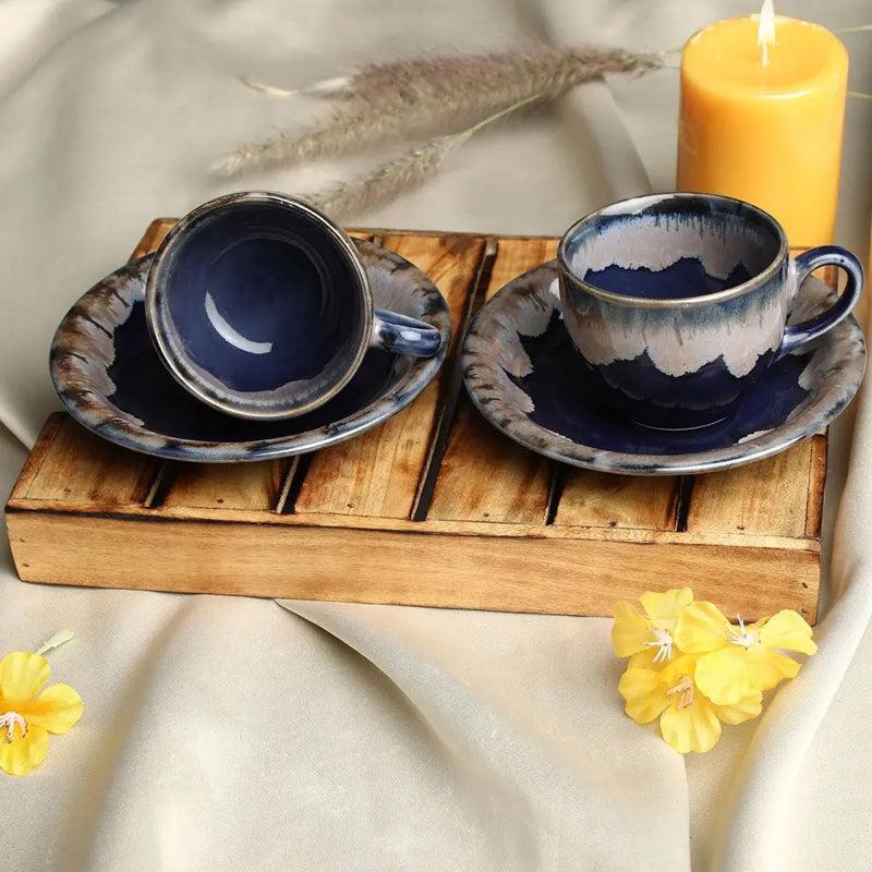 Buy Halmi Handmade Cup & Saucer - 300 ML Tea Cup & Saucer from Vaaree