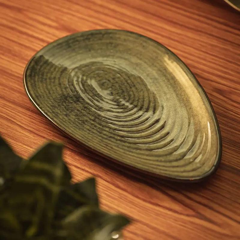 Buy Elmina Oyster Handmade Platter Platter from Vaaree