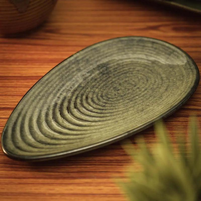 Buy Elmina Oyster Handmade Platter Platter from Vaaree