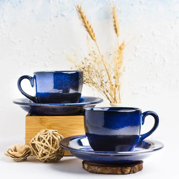 Buy Koda Handmade Cup & Saucer - 240 ML Tea Cup & Saucer from Vaaree