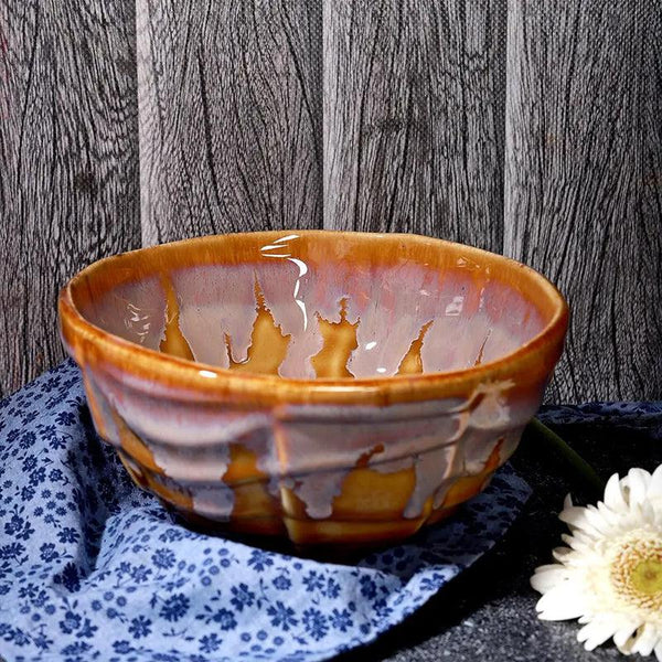 Buy Buli Sunshine Handmade Serving Bowl - 750 ML Serving Bowl from Vaaree