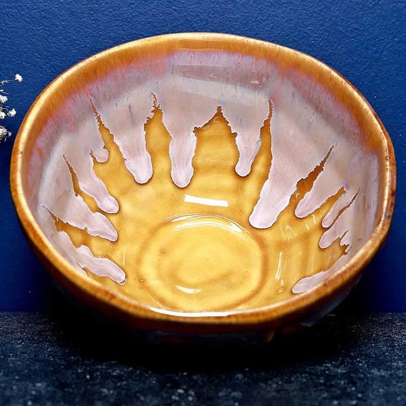 Buy Buli Sunshine Handmade Serving Bowl - 750 ML Serving Bowl from Vaaree