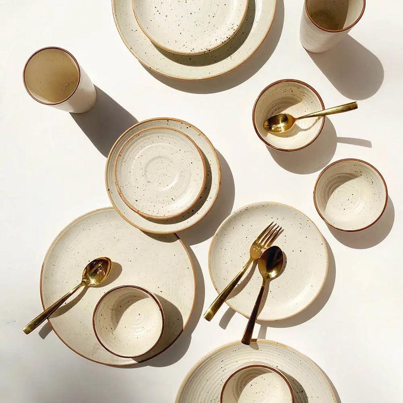 Buy Galenta Handmade Dinner Set - Fifty Six Piece Set Dinner Set from Vaaree