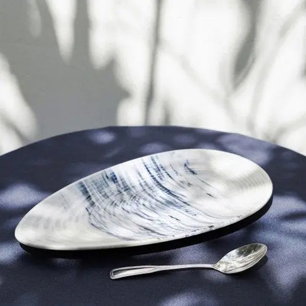 Buy Setawi Oyster Handmade Platter Platter from Vaaree